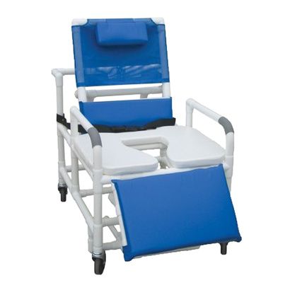 Buy MJM International Bariatric Reclining Shower Chair with Open Front Soft Seat