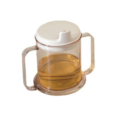 Buy Transparent Mug With Two Handles And Lid