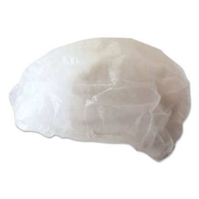 Buy Boardwalk Disposable White Bouffant Caps