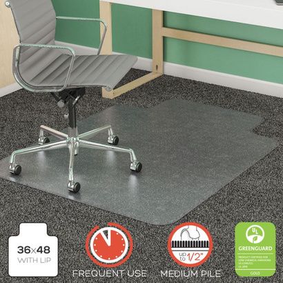 Buy deflecto SuperMat Frequent Use Chair Mat for Medium Pile Carpeting