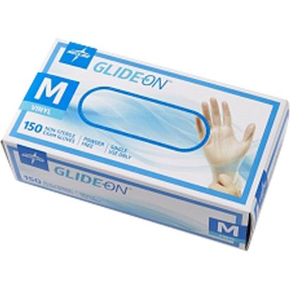 Buy Medline Glide-On Powder Free Vinyl Exam Gloves