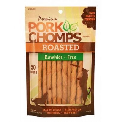 Buy Pork Chomps Roasted Rawhide-Free Porkskin Twists