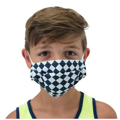 Buy Childrens Factory Youth Cotton Printed Face Covering With Ear Loops