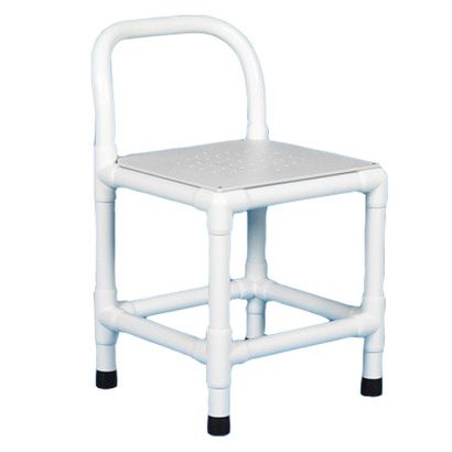 Buy Duralife Shower Chair With Fixed Legs And Perforated Plastic Seat
