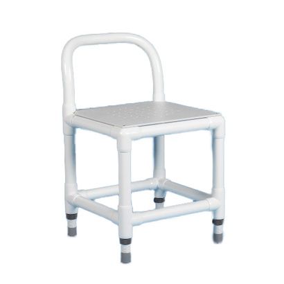 Buy Duralife Shower Chair With Adjustable Legs And Perforated Plastic Seat