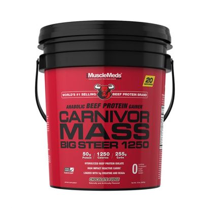 Buy Muscle Meds Carnivor Mass Big Steer 1250 Beef Protein Dietary Supplement