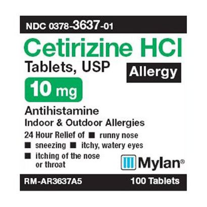 Buy Mylan Allergy Relief Cetirizine Tablet