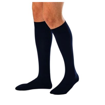 Buy BSN Jobst For Men Ambition Closed Toe Knee Highs 30-40 mmHg Compression Navy - Long