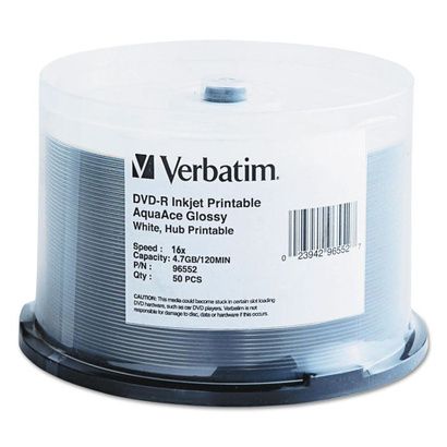 Buy Verbatim DVD-R AquaAce Printable Recordable Disc