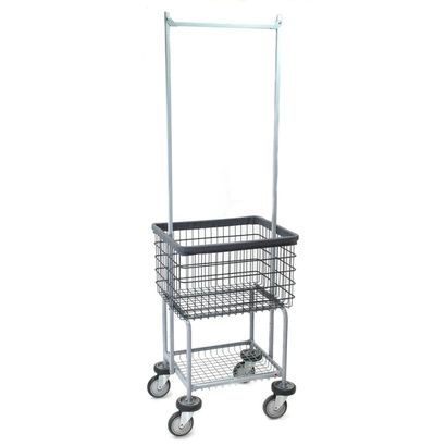 Buy R&B Elevated Laundry Cart With Double Pole In Dura-Seven Anti-Rust Coating