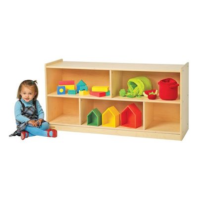 Buy Childrens Factory Angeles Birch Mobile Divided 2-Shelf Storage