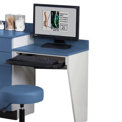 Buy Clinton Computer Station Wall Mount Desk with One Leg
