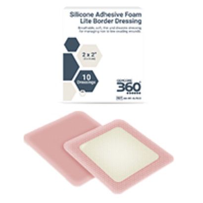 Buy GemCore Silicone Lite Adhesive Border Foam Dressing