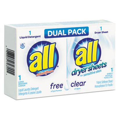 Buy All Free Clear HE Liquid Laundry Detergent/Dryer Sheet Dual Vending Pack