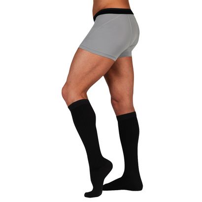 Buy Juzo Dynamic Cotton Ribbed Closed Toe Knee High Compression Socks For Men