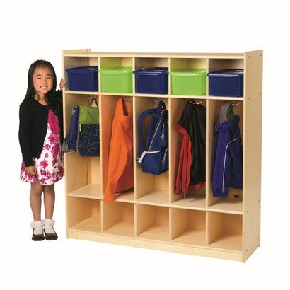 Buy Childrens Factory Angeles Birch 5-Section Locker