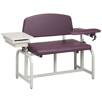 Buy Clinton Lab X Series Bariatric Blood Drawing Chair with Padded Flip Arm and Drawer