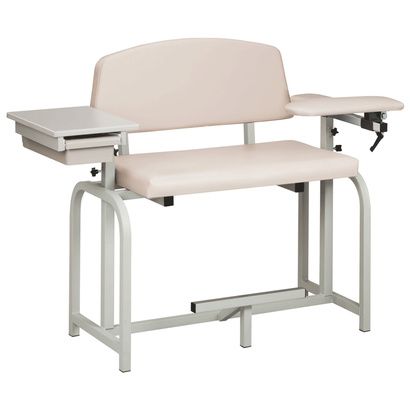 Buy Clinton Lab X Series Extra-Wide Extra-Tall Blood Drawing Chair with Padded Flip Arm and Drawer