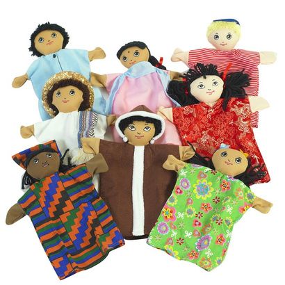 Buy Childrens Factory Multi-Cultural Hand Puppets