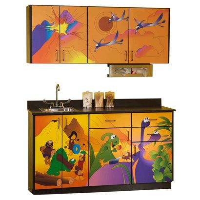 Buy Clinton Pediatric Imagination Series Dino Days Base and Wall Cabinets