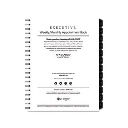 Buy AT-A-GLANCE Executive Weekly/Monthly Planner Refill with 15-Minute Appointments