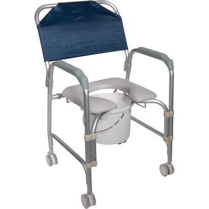 Buy Drive Knock Down Aluminum Shower And Commode Chair With Casters