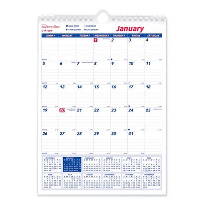 Buy Brownline Twin Wirebound Wall Calendar, One Month per Page