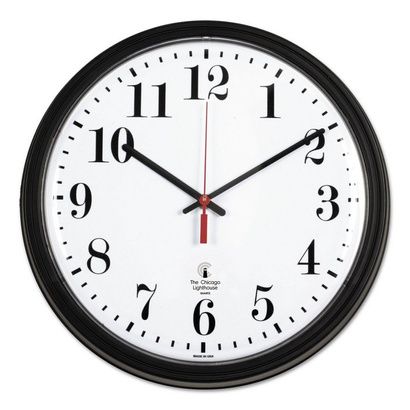 Buy Chicago Lighthouse Black Quartz CONTRACT Clock