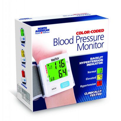 Buy Jobar Color Coded Slim Wrist Blood Pressure Monitor