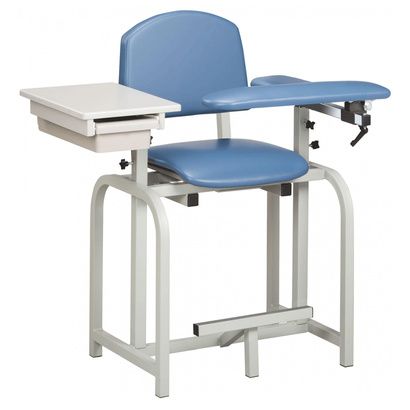Buy Clinton Lab X Series Extra-Tall Blood Drawing Chair with Padded Flip Arm and Drawer