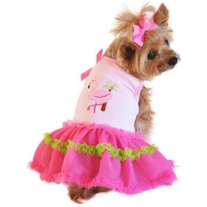 Buy Doggie Designs Flamingo and Palm Tank Designer Dog Dress
