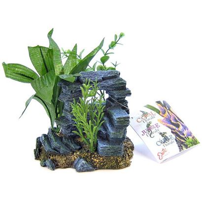 Buy Blue Ribbon Rock Arch with Plants Ornament