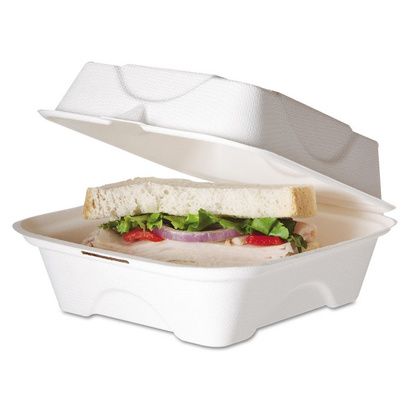 Buy Eco-Products Bagasse Hinged Clamshell Containers