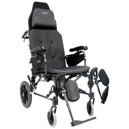 Buy Karman Healthcare Ergonomic V-seating Recliner Transport Wheelchair