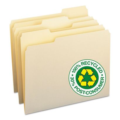 Buy Smead 100% Recycled Manila Top Tab File Folders