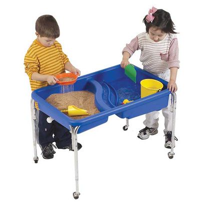 Buy Childrens Factory Double Basin Neptune Table Without Lid