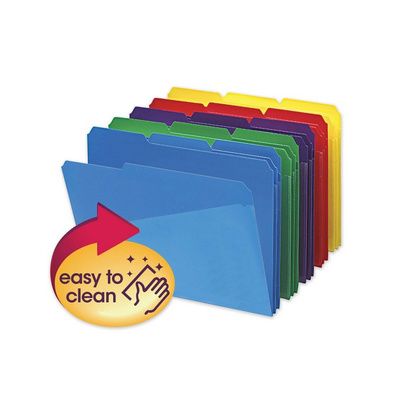 Buy Smead Poly Colored File Folders With Slash Pocket