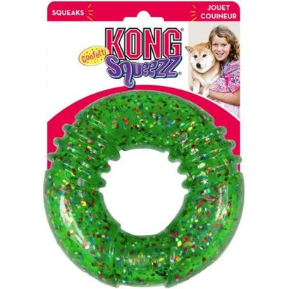 Buy Kong Squeezz Confetti Ring Dog Toy