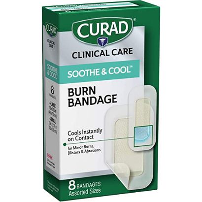 Buy Medline Curad Soothe and Cool Clear Waterproof Hydrogel Bandages