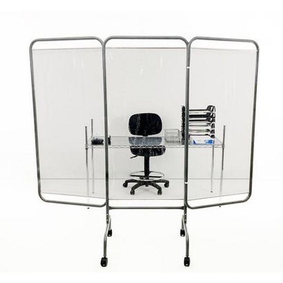 Buy R&B Antimicrobial Three Panel Clear Barrier
