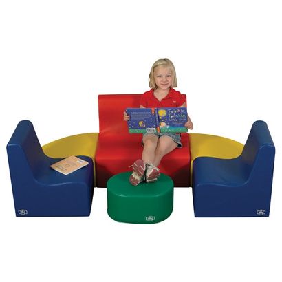 Buy Childrens Factory Medium Tot Primary 6 Piece Contour Seating