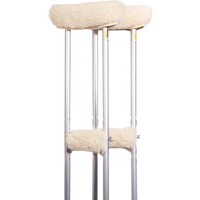 Buy Essential Medical Sheepette Synthetic Lambskin Arm And Grip Crutch Covers Set