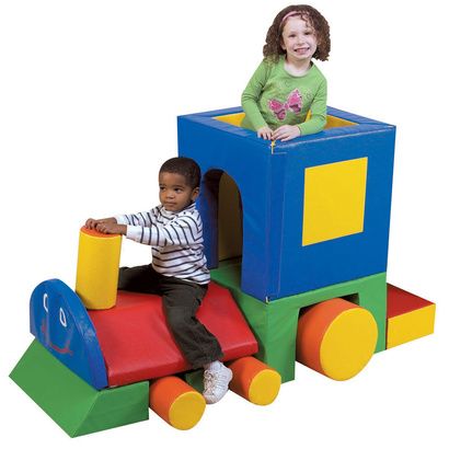Buy Childrens Factory Little Train Engine Soft Play Set
