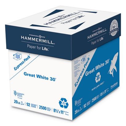 Buy Hammermill Great White 30 Recycled Print Paper