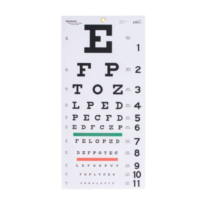 Buy McKesson 20 Foot Measurement Acuity Test Eye Chart
