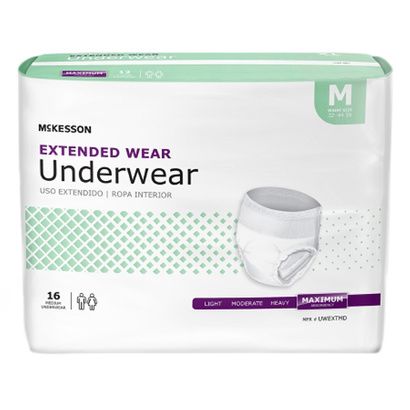 Buy McKesson Extended Wear Heavy Absorbent Unisex Disposable Adult Underwear