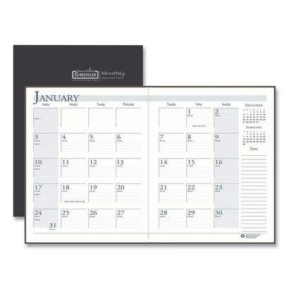 Buy House of Doolittle 100% Recycled Ruled 14-Month Planner with Stitched Leatherette Cover