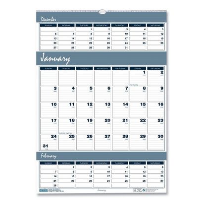 Buy House of Doolittle Bar Harbor 100% Recycled Wirebound Three-Months-per-Page Wall Calendar
