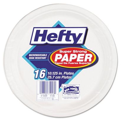 Buy Hefty Compostable Sugarcane Super Strong Paper Dinnerware