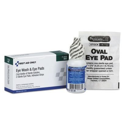Buy First Aid Only Eyewash Set with Adhesive Strips